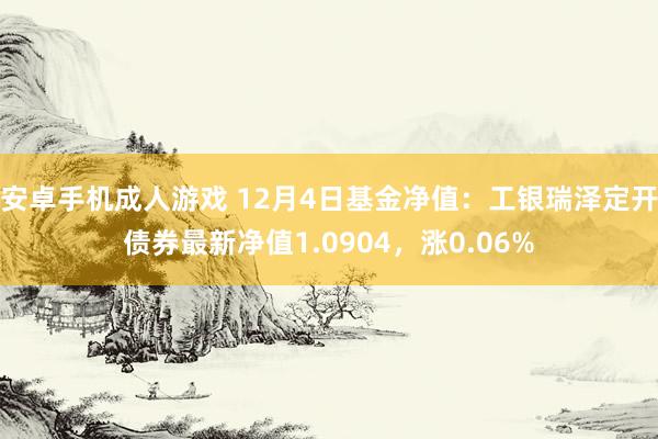 安卓手机成人游戏 12月4日基金净值：工银瑞泽定开债券最新净值1.0904，涨0.06%