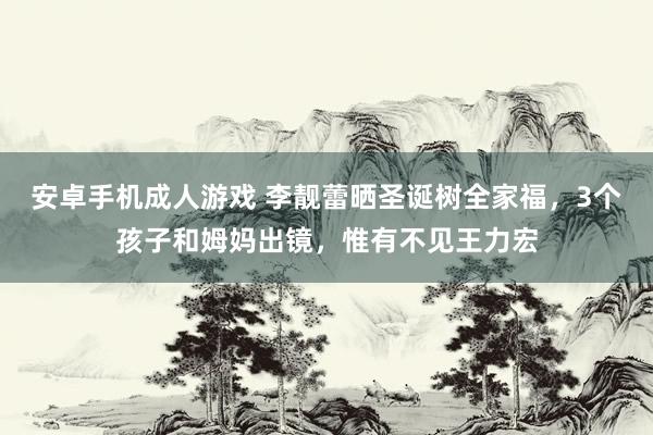 安卓手机成人游戏 李靓蕾晒圣诞树全家福，3个孩子和姆妈出镜，惟有不见王力宏