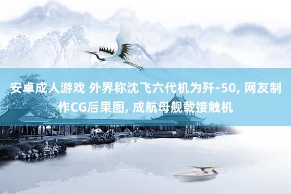 安卓成人游戏 外界称沈飞六代机为歼-50， 网友制作CG后果图， 成航母舰载接触机