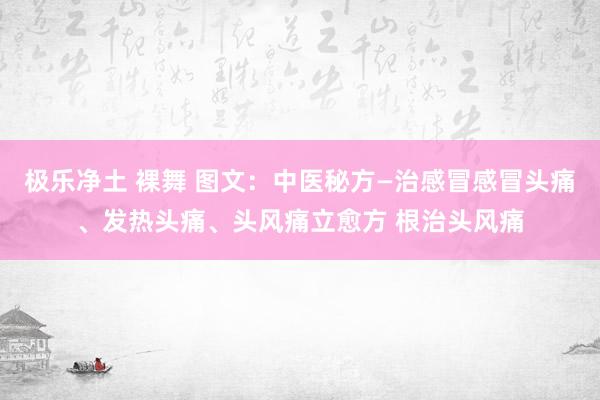 极乐净土 裸舞 图文：中医秘方—治感冒感冒头痛、发热头痛、头风痛立愈方 根治头风痛