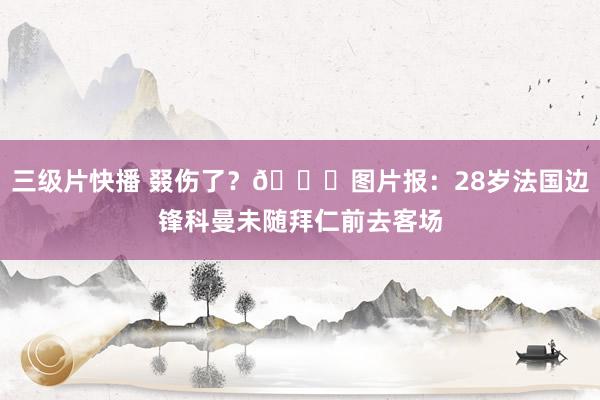 三级片快播 叕伤了?😒图片报:28岁法国边锋科曼未随拜仁前去客场